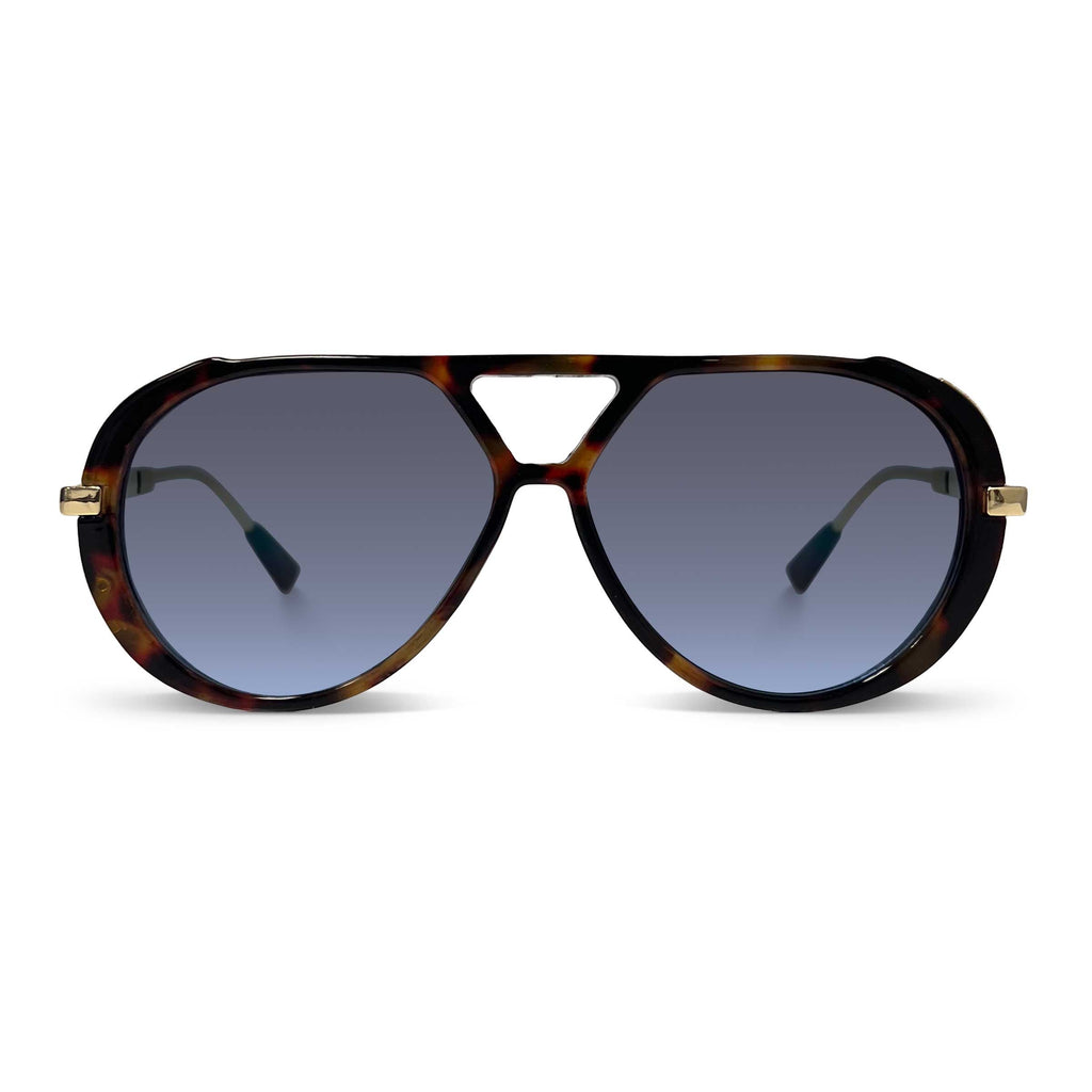 Tortoise & Gold with Grey Lens