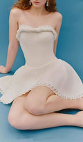 Faith White Strapless Mini Dress