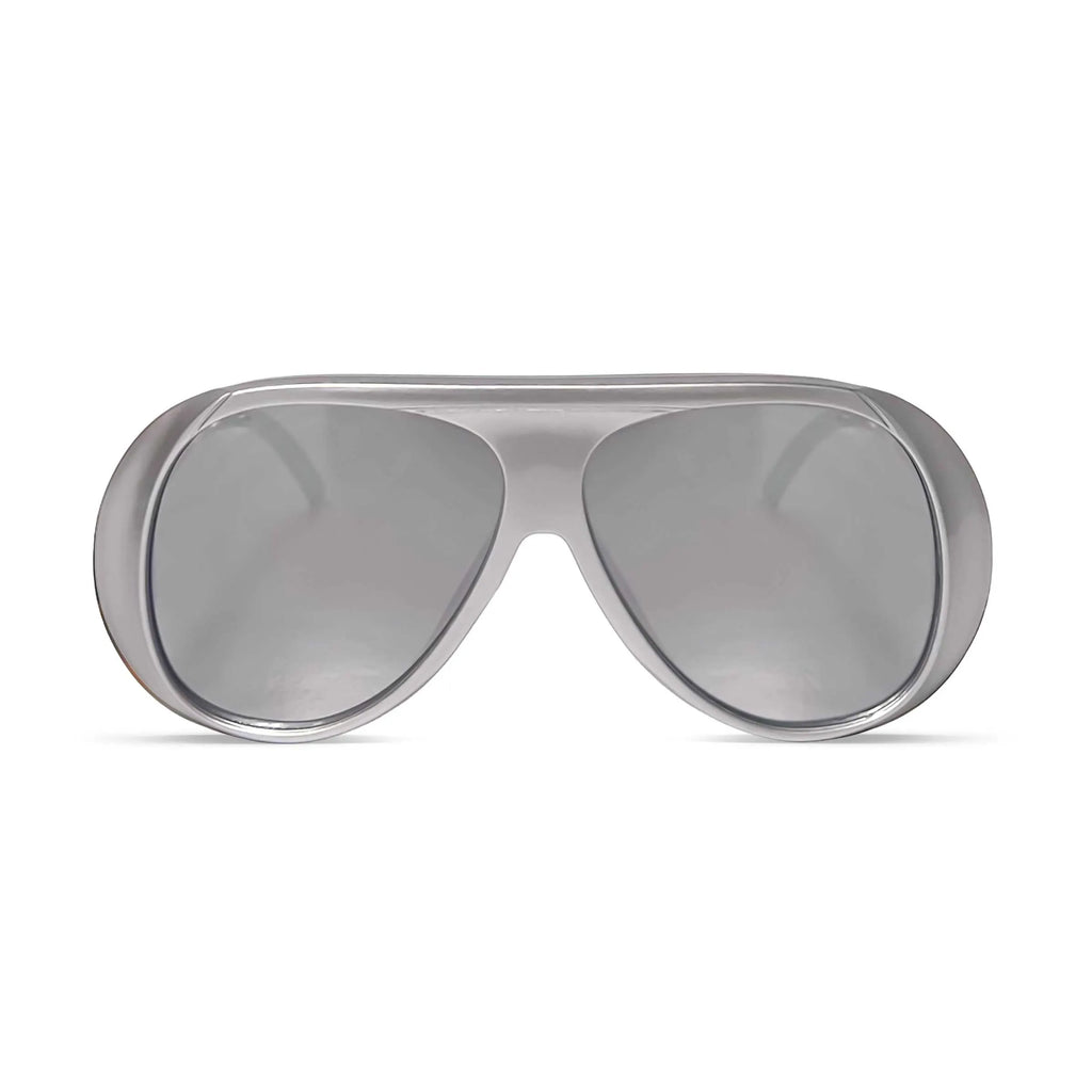 Silver with Grey Lens