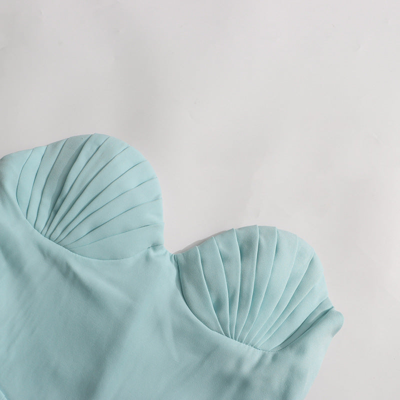 Fallon Strapless Pleated Maxi Dress