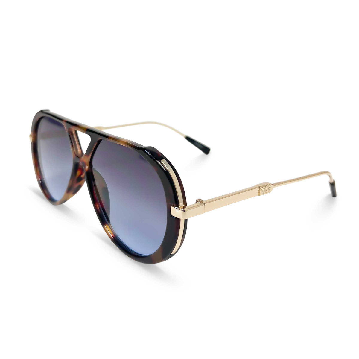 Tortoise & Gold with Grey Lens