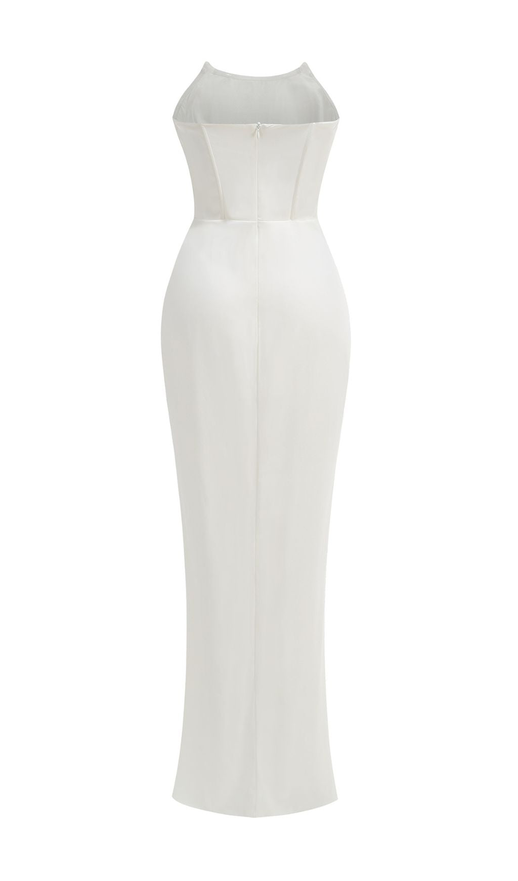 Fabiana White Corset Maxi Dress