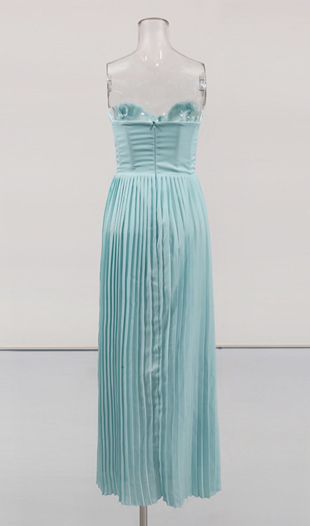 Fallon Strapless Pleated Maxi Dress