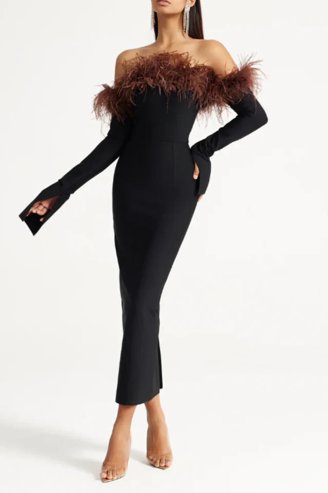 Black Orion Midi Dress