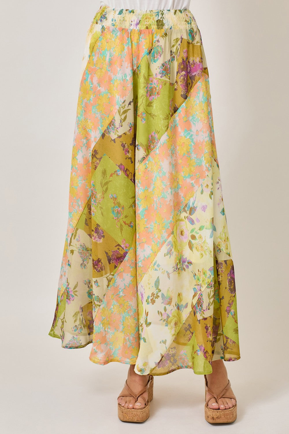 Floral Mix Print Skirt