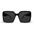 Black with Black Lens and Gold Accent